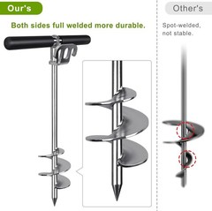17″ 26″ 36″ Boat Sand Anchor for Boat Screw in Boat Anchor for Shallow Water, St