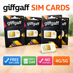 Giffgaff PAYG SIM Card |FREE UK Post | 4G 5G | No Contract | New | Fast Dispatch