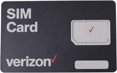 Verizon Wireless 4G LTE SIM Card – All 3 Sizes (3-in-1), Black