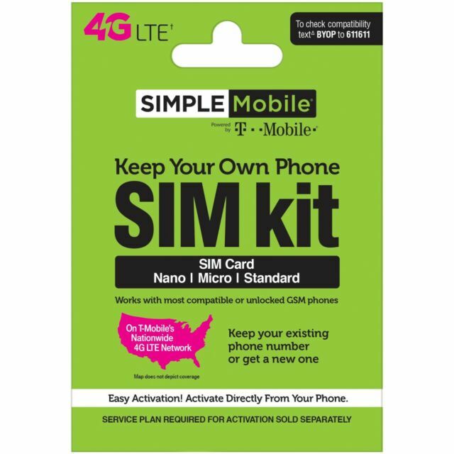 SIMPLE MOBILE eSim available $50 plan Truly unlimited with 5GB Hotspot