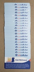 20 New US Cellular SIM Card SIM Trio Max Mini, Micro, Nano options