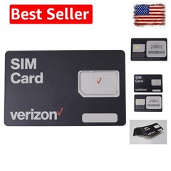 Wireless 4G LTE SIM Card – All 3 Sizes 3-in-1, Nano/Micro/Standard Sizes 4FF …