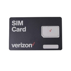 Verizon Wireless 4G LTE SIM Card – All 3 Sizes 3-in-1 4FF / 3FF / 2FF, Black