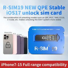 R-SIM19 QPE Stable Nano Unlock SIM Card For iPhone 15 14 13 12 Pro Max 11 IOS17