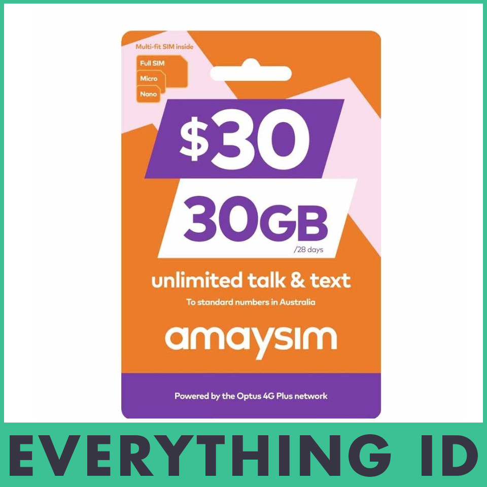AUSTRALIAN AMAYSIM $30 PREPAID MULTI FIT SIM CARD PACK 3G 4G STANDARD NANO MICRO