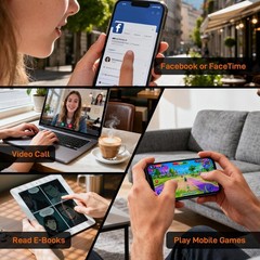 Unlimited Data SIM Card 90 Days | 15GB High-Speed 5G LTE | No Contract, Works wi
