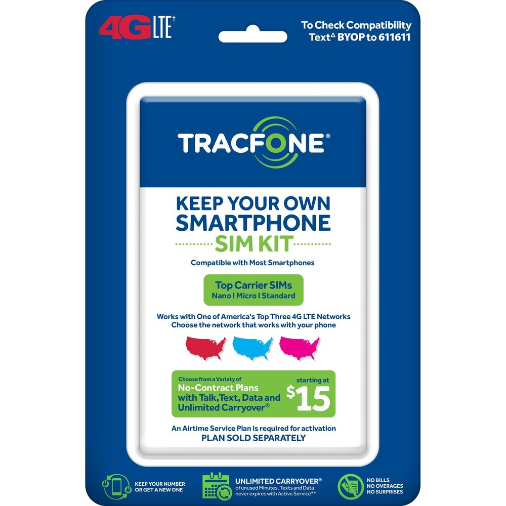Keep Your Own Phone 3-in-1 Prepaid SIM Kit