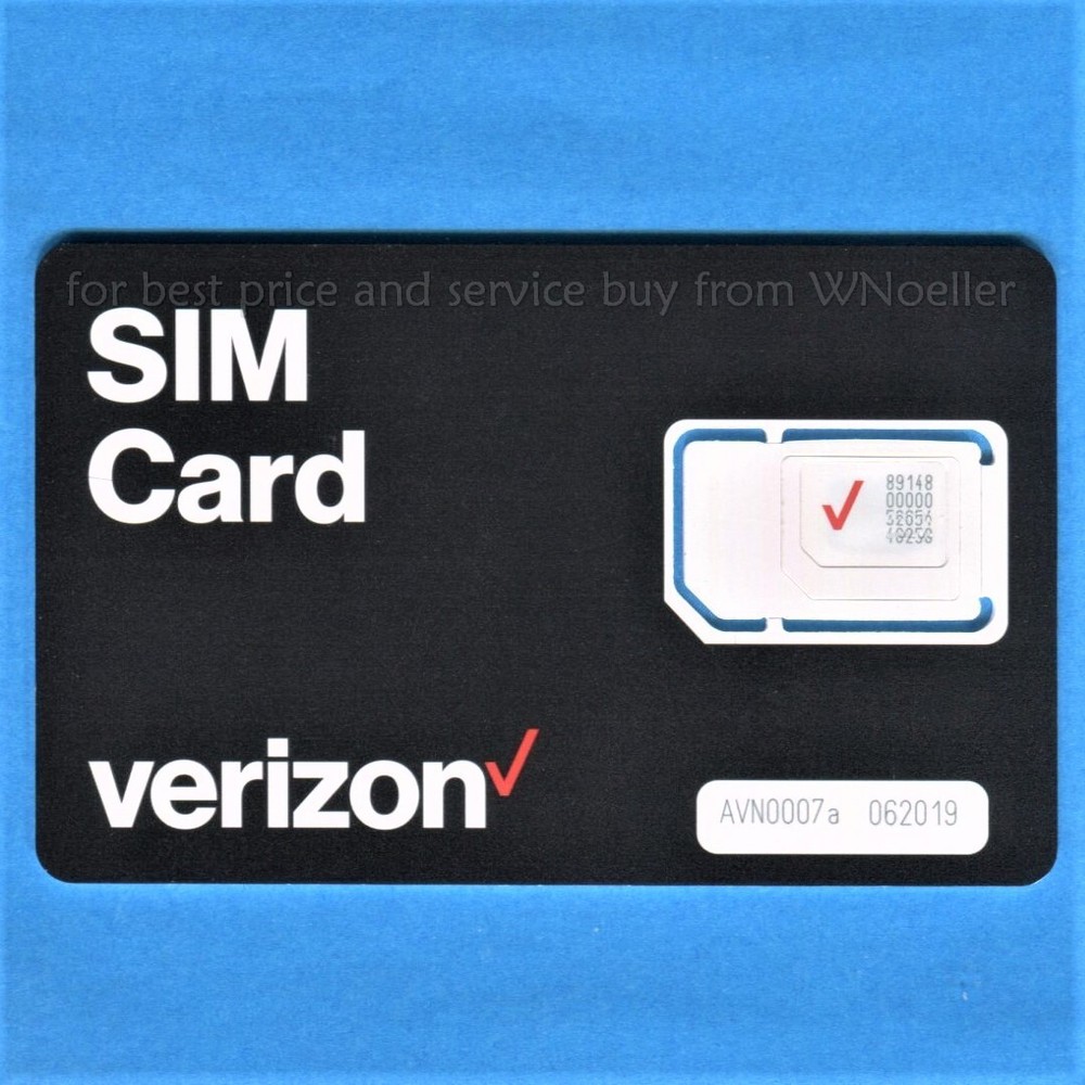 NEW UNACTIVATED Verizon 4G 5G 3-in-1 nano/micro/standard SIM Card – Pre/Postpaid