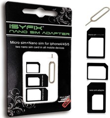 Portable Nano, Micro to Standard SIM Card Adapter Set – Ultimate Travel Solution