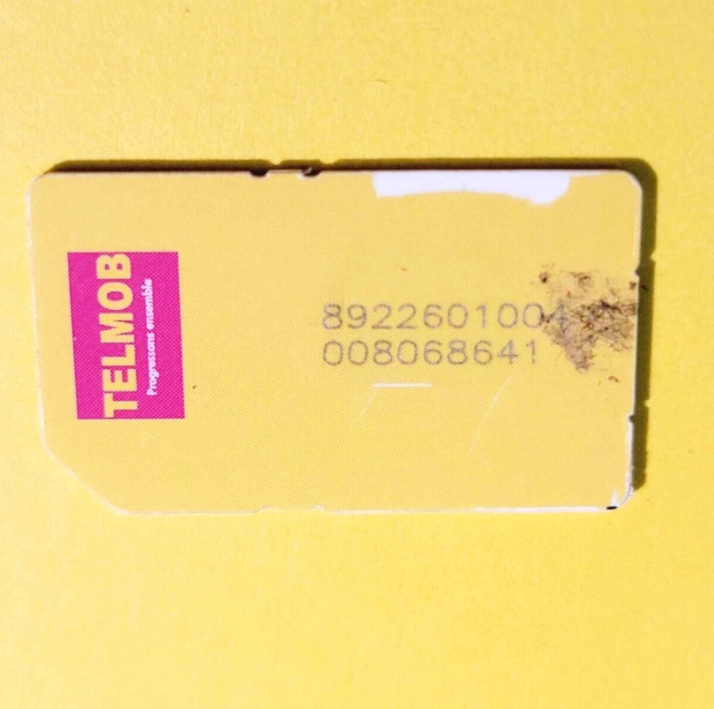 USED TELMOB SIM CARD FOR RESTORING TEST CELL PHONES BOOT BYPASS UNLOCK UNLOCKING