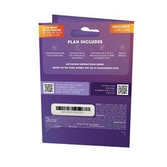 $49/mo. Prepaid Plan with Unlimited Talk Text and Data SIM Card Kit