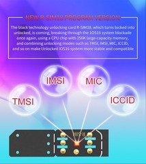 2023 R-SIM18 Nano Unlock RSIM Card For iPhone 14 13 12 11 Pro Max XR X 7 iOS16