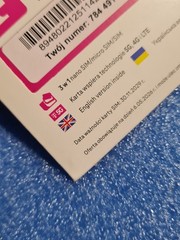 T-Mobile Polish SIM CARD 3 in1 (standard-micro-nano) PL sim card for phone EU