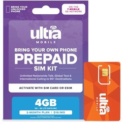 16/mo. Prepaid Phone Plan with Unlimited Talk, Text, & 4GB of 5G • 4G LTE Dat…