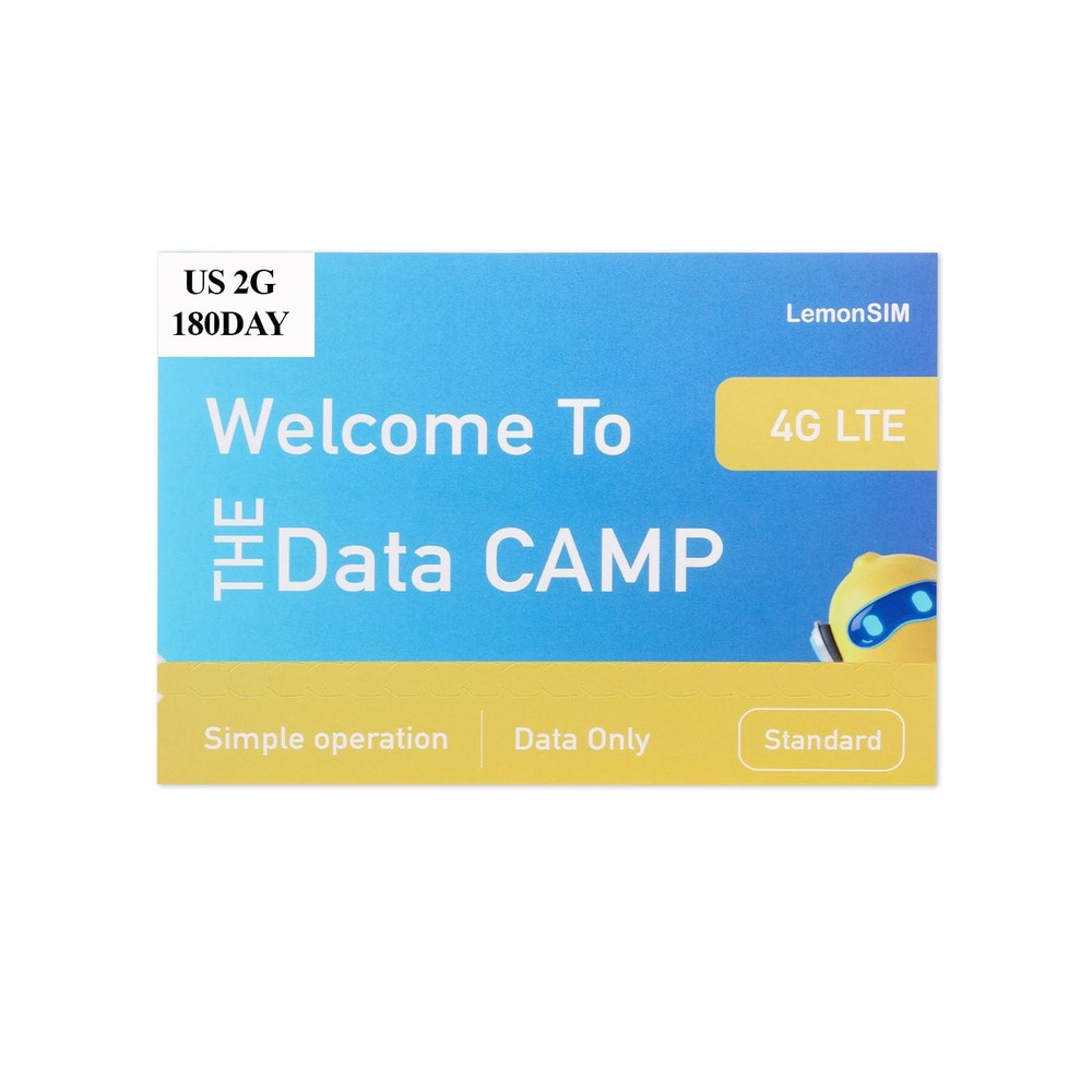 Data SIM Card Prepaid 2GB 180 Days