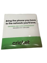 ✅ Cricket Wireless 3-in-1 SIM Card Kit – Prepaid Incluyed $60