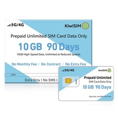 10GB Prepaid Data SIM Card USA – 5G/4G LTE, Unlimited 256Kbps, 90 Days, 3-in-1 f