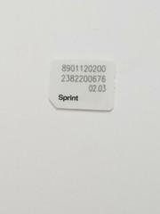 Sprint Boost Mobile Nano Sim Card ICCID 02.03 For Samsung Galaxy Note 8 SM-N950U