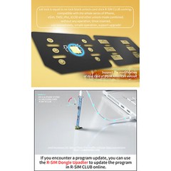 Card Sticker R-SIM18 CLUB All System Unlock Auto Pop-up Version iOS16 Unlock