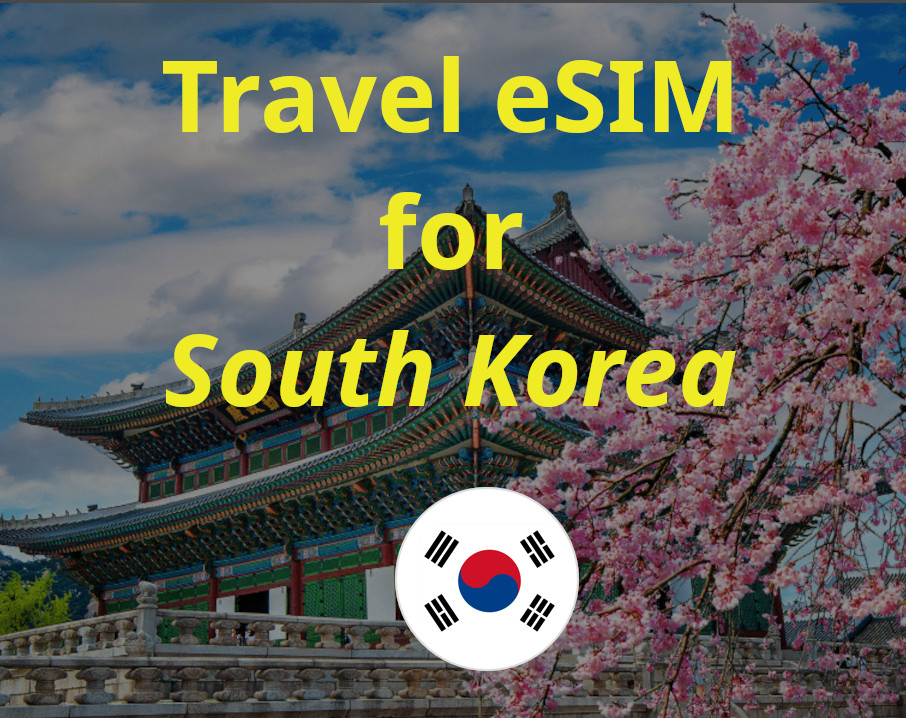 South Korea Travel eSIM SIM Card | 7-30 Days | 1-5GB (S) | QR Code Activation
