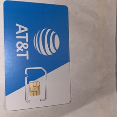 New 5G Blue AT&T Nano Sim Card Phone Call Lost Replace Call Free Shipping