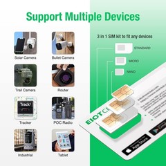 Data SIM Card for Security Cameras – 6GB, 90 Days, 5G/4G LTE, IoT & Trail Camera