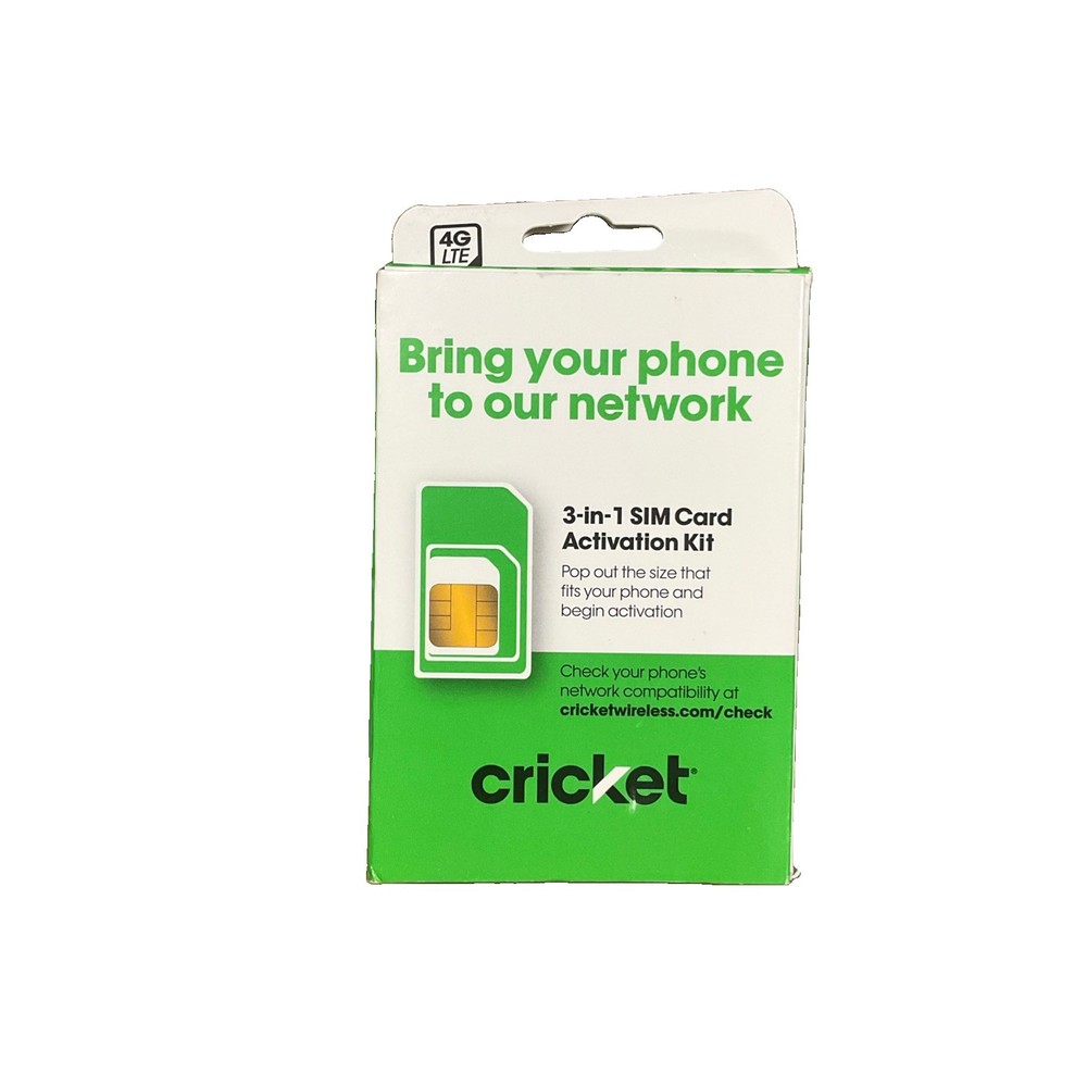 Cricket Wireless 3-in-1 SIM Kit – Bring Your Own
