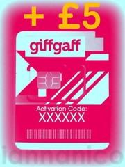GIFFGAFF UK SIM CARD [Nano] + FREE POSTAGE + £5 BONUS