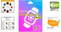 Smartwatch SIM Card Starter Kit – Triple Cut for 4G Devices, No Contract