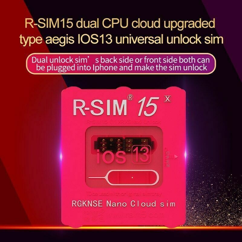 R-SIM15 SIM14+ Nano Unlock RSIM Card Fit for iPhone 11 Pro XS MAX XR 8 IOS14.7 E