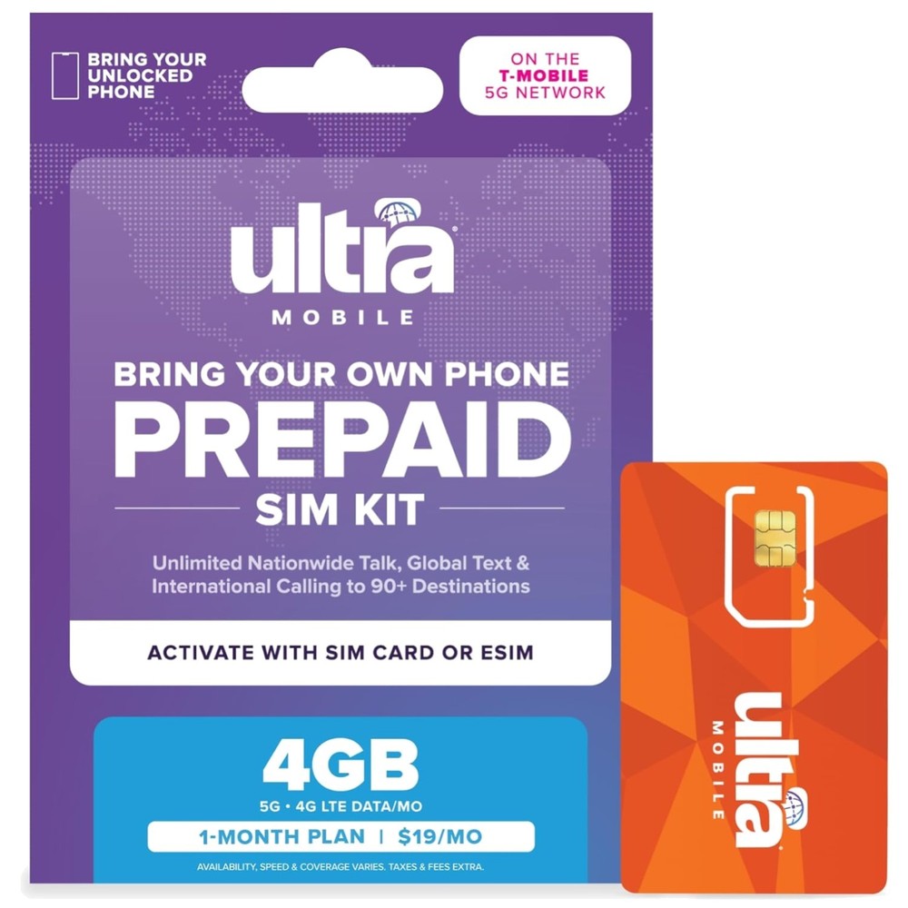 Prepaid Phone Plan – 4GB 5G Data – Unlimited Talk & Text`-~