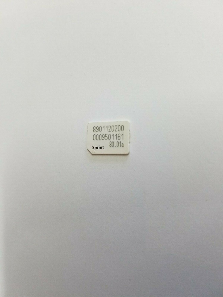 Sprint Boost Virgin Mobile Nano Sim Card ICCID LG Tribute HD LS676 80.01a Sims