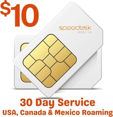 SpeedTalk Mobile $10 Tracker SIM Card Kit, Unlimited Data for 4G GPS…