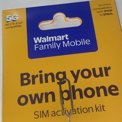 Walmart Family Mobile Kit Sim Card Pin Bring Your Own Phone Power By Verizon