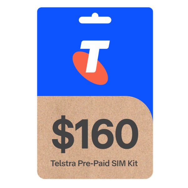 TELSTRA $160 PREPAID MOBILE PHONE MULTI FIT SIM CARD STARTER PACK KIT 4G, 5G