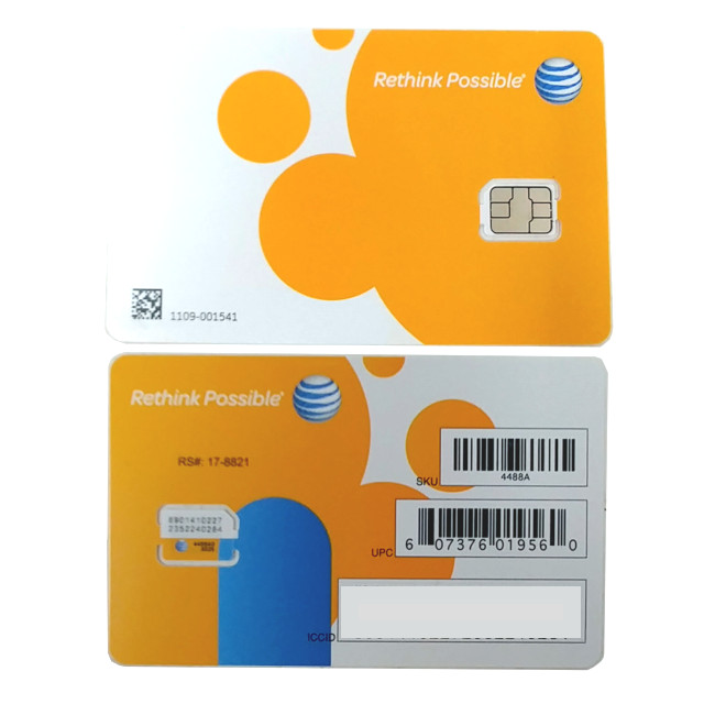 NEW – AT&T Nano Sim Card Support 4G LTE & 5G – LOT SALE 10PCS/LOT