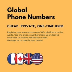 USA Real Phone Numbers for SMS verification codes, OTP, No SIM, Digital Delivery