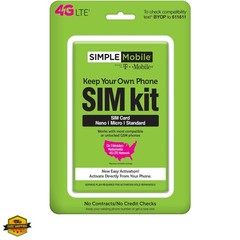 Powered by Tmobile, Universal Sim Kit