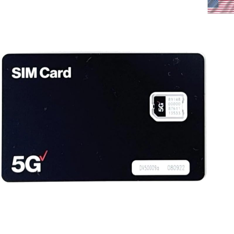 Official Verizon 5G LTE SIM Card with NFC – Perfect for New Devices, 1-Pack
