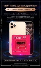 R-SIM15 SIM14+ Nano Unlock RSIM Card Fit for iPhone 11 Pro XS MAX XR 8 IOS14.7 E