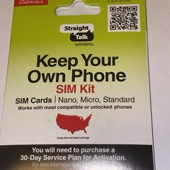 Bring Your Phone To Straight Talk Nano SIM Cdma Bring Your Own Phone Kit New Big