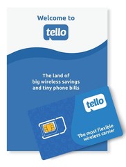 Tello Mobile – Bring Your Own Phone – 3 in 1 GSM SIM Card Kit *NEW*