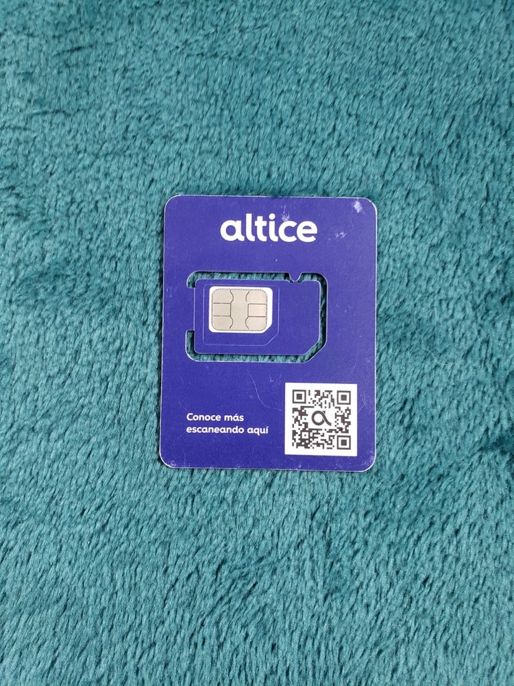 Altice 4G LTE Dominican Republic Travel Sim Card Chip Pre Paid Prepago