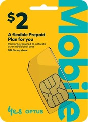 4xOptus Prepaid Mobile Phone 4G 5G Nano Micro SIM Card Australian $2 Starter Kit