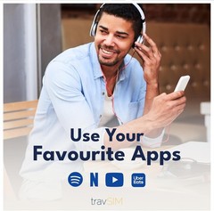 Travel SIM Card with Unlimited Calls & 4G/5G Data