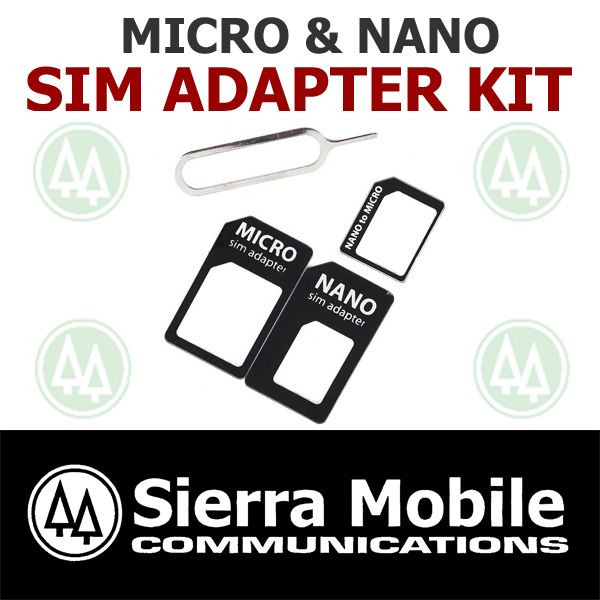 2x SIM Card Adapter KIT MICRO + NANO SIM Converter + Eject Tool • USPS TRACKING
