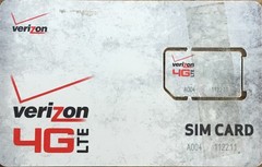 Verizon Wireless 4G LTE Standard Size SIM Card (RETAILSIM4G-A)—————3