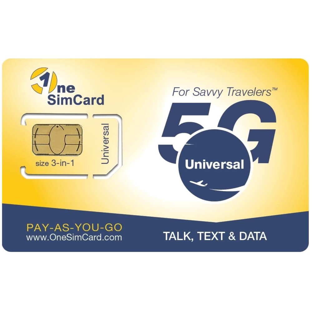 GSM SIM Card for All Unlocked Phones – 4G in 50+ Countries