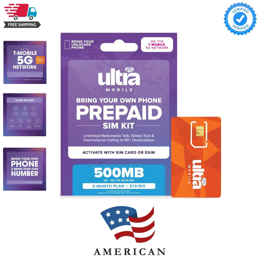 13/mo. Prepaid Phone Plan with Unlimited Talk, Text, & 500MB of 5G • 4G LTE D…