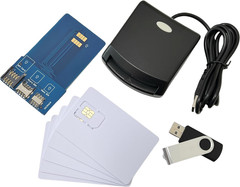 LTE WCDMA ICCID SIM USIM 4G Secure Card Reader Writer Programmer with 5Pcs Blank